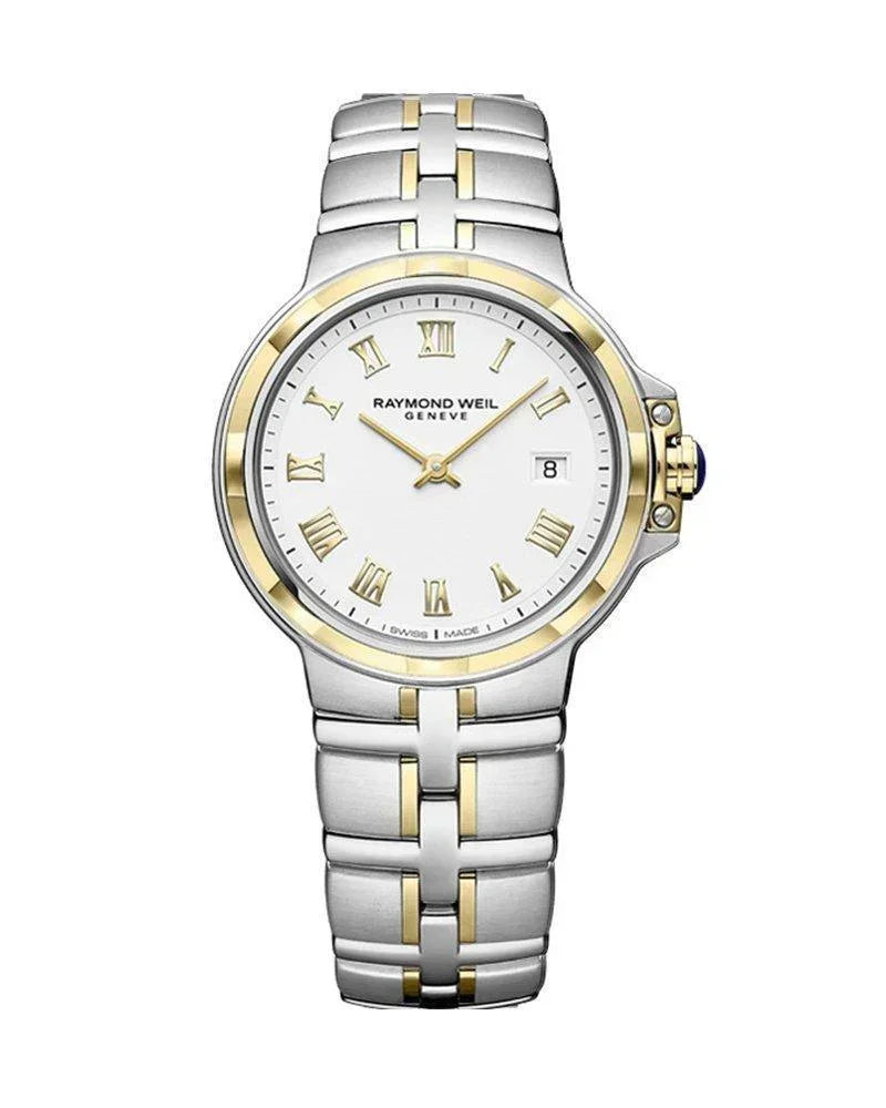 Raymond Weil 5180-STP-00308 Parsifal Ladies Quartz Classic White Dial Bracelet Watch