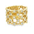 14K Yellow Gold Diamond Ring with 1 Carat of Diamonds in a Modern Broad Design