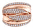 10K Rose Gold 1.00tdw Diamond Right Hand Ring