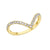 10K Yellow Gold 0.21TDW Diamond Slave Ring