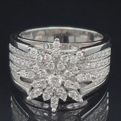 0.50 Ct TDW Diamond 10K White Gold Star Bright Special Ring