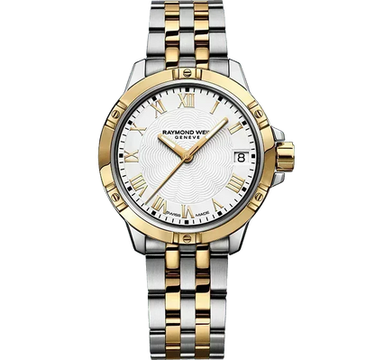 Raymond Weil 5960-STP-00308 Tango Classic Ladies Quartz Two-Tone Gold Steel Bracelet Watch
