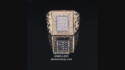 14K Yellow Gold 1.25TDW Diamond Men's Ring