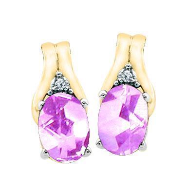 Diamond Classic Huggies set with 0.33tdw in 10K White Gold