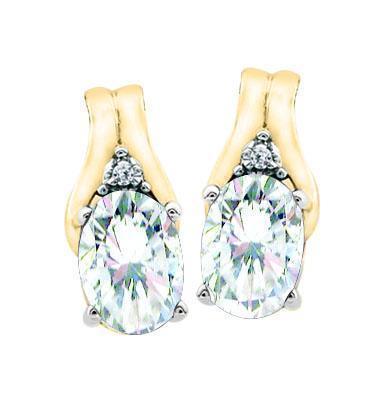 Diamond Classic J Hoop set with 1.000tdw in 10K White Gold