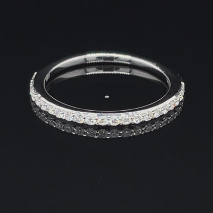 14K White Gold 0.22TDW Lab Grown Diamond Wedding Band