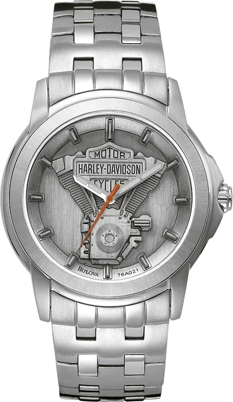 Harley Davidson Medallion Quartz Mens Watch 76A021