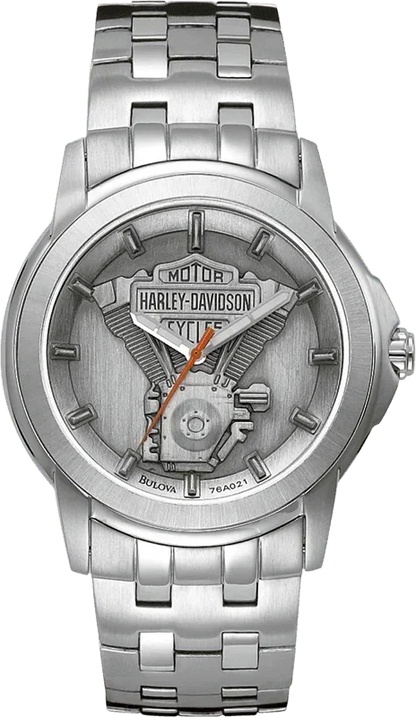 Harley Davidson Medallion Quartz Mens Watch 76A021