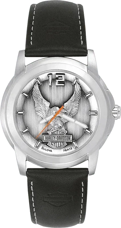 Harley Davidson Medallion Quartz Mens Watch 76A12