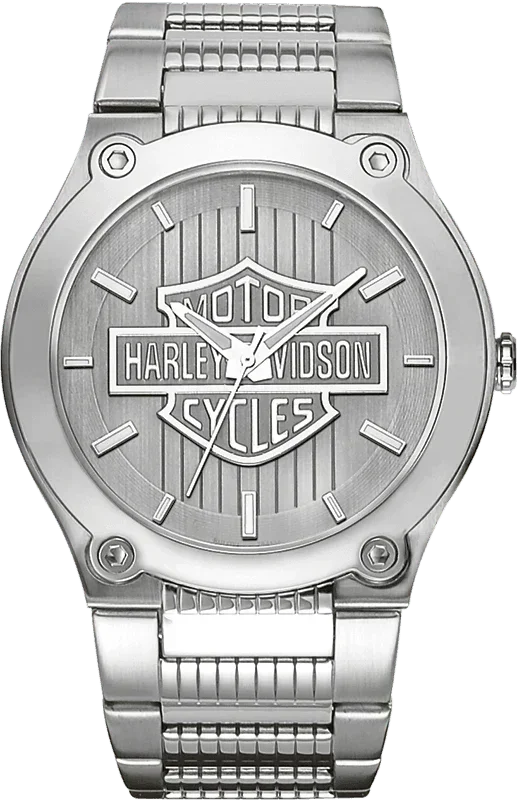 Harley Davidson Medallion Quartz Mens Watch 76A134