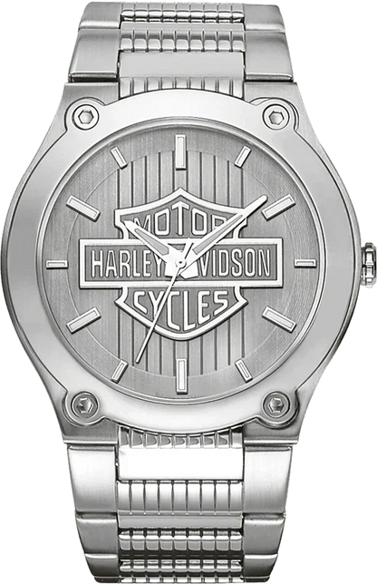 Harley Davidson Medallion Quartz Mens Watch 76A134