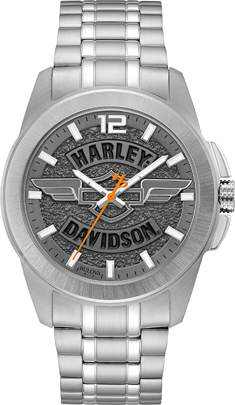 Harley Davidson Medallion Quartz Mens Watch 76A157