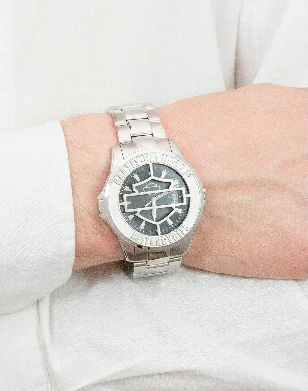 Harley Davidson Bar & Shield Quartz Mens Watch 76B143