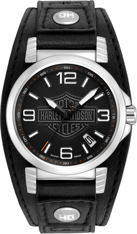 Harley Davidson Bar &amp; Shield Quartz Mens Watch 76B163