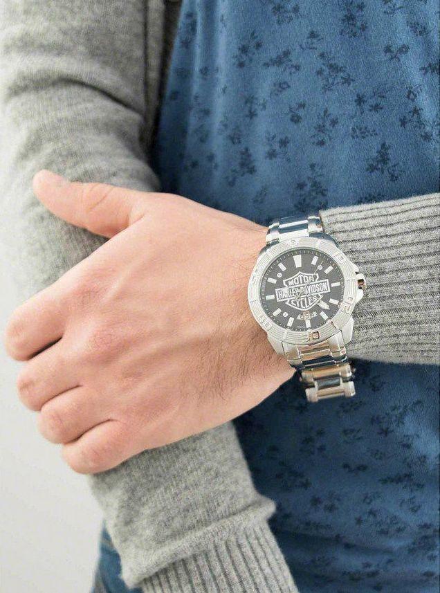 Harley Davidson Bar & Shield Quartz Mens Watch 76B169
