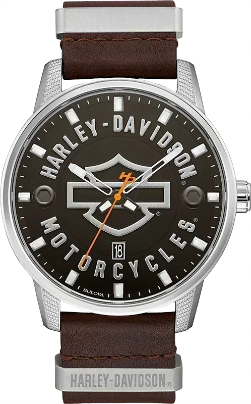 Harley Davidson Bar & Shield Quartz Mens Watch 76B178