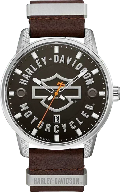 Harley Davidson Bar & Shield Quartz Mens Watch 76B178