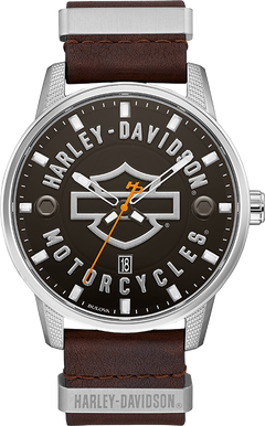 Harley Davidson Bar & Shield Men's Watch 76B178 - Obsessions Jewellery
