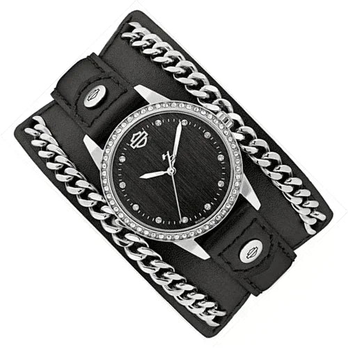 Harley Davidson Bar & Shield Quartz Womens Watch 76L184