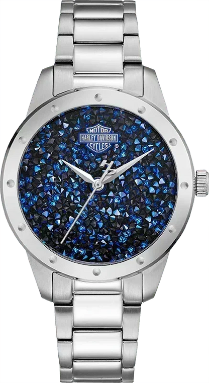 Harley Davidson Bar & Shield Quartz Womens Watch 76L188