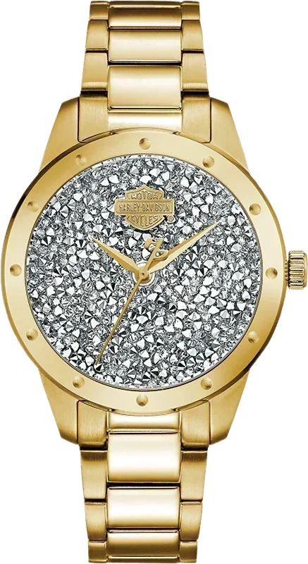 Harley Davidson Quartz Womens Watch 77L110