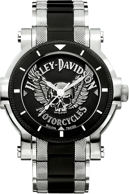 Harley Davidson Medallion Quartz Mens Watch 78A109