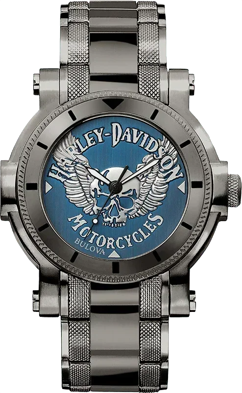Harley Davidson Medallion Quartz Mens Watch 78A117