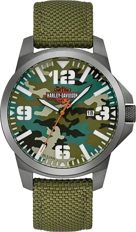 Harley Davidson Bar & Shield Quartz Mens Watch 78B157