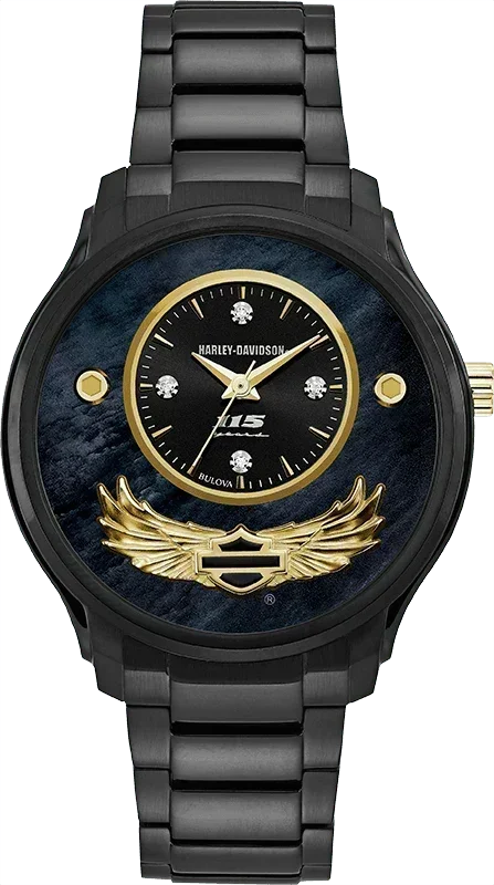 Harley Davidson 115 Anniversary Quartz Womens Watch 78P101