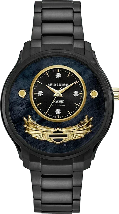 Harley Davidson 115 Anniversary Quartz Womens Watch 78P101