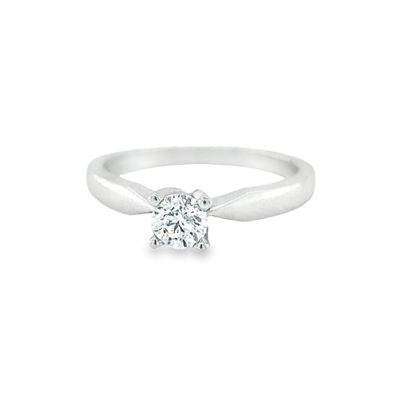 0.40CT Canadian Diamond Solitaire Ring with Four-Prong Setting in 10K White Gold