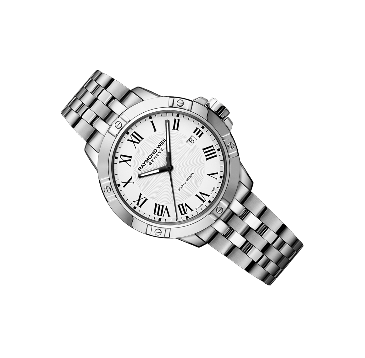 Men's Classic White Dial Two-Tone Steel Bracelet Watch - Tango | RAYMOND  WEIL