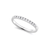 0.20TDW & 10K White Gold Diamond Anniversary Band with Channel Setting