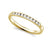 0.25TDW diamond Comfort fit Anniversary & Wedding Band in 14k Yellow Gold