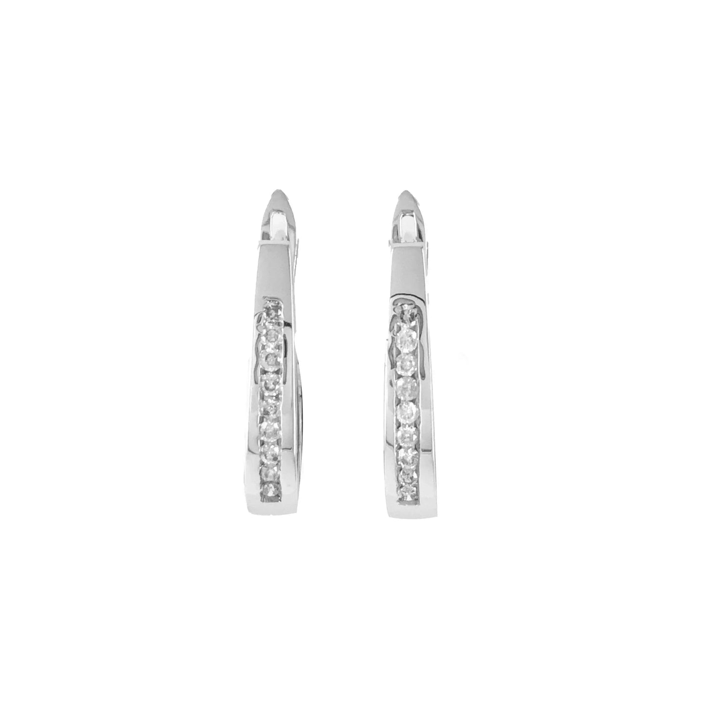 10k Yellow Gold  Floral Huggy Earrings