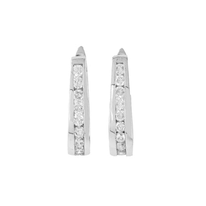 10k Yellow Gold 3D Huggy Earrings