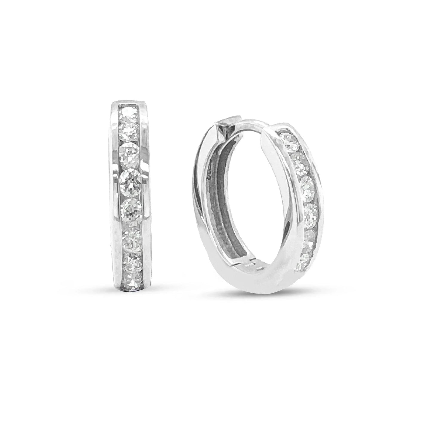 10k Yellow Gold Basket Look Hoop Earrings