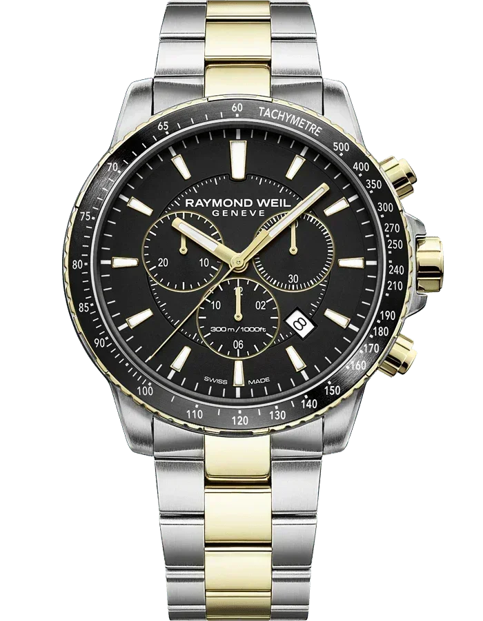 Raymond Weil Tango Chronograph Black Dial Men's Watch 8570-SP1-20001