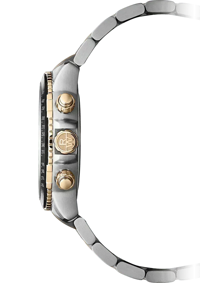 Raymond Weil 8570-SP5-20001 Tango 300 Men's Quartz Chronograph Classic Two-Tone Rose Gold Watch