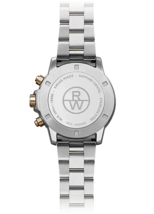 Raymond Weil 8570-SP5-20001 Tango 300 Men's Quartz Chronograph Classic Two-Tone Rose Gold Watch