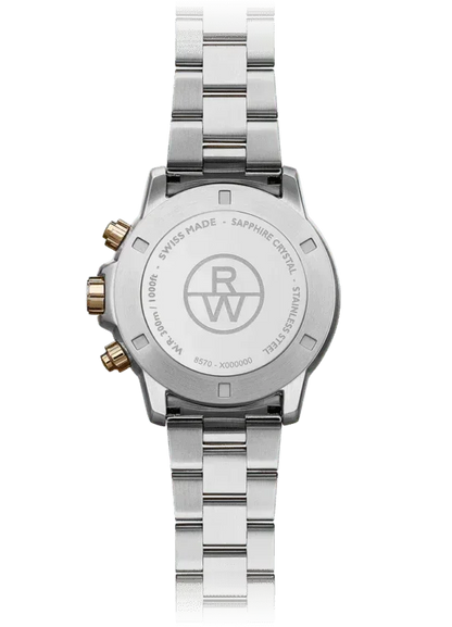 Raymond Weil 8570-SP5-20001 Tango 300 Men's Quartz Chronograph Classic Two-Tone Rose Gold Watch