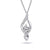 0.22TDW Wrapped Solitaire Diamond Pendant in 10K White Gold