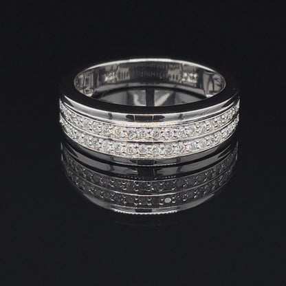 10K White Gold 0.38TDW Diamond Ladies Wedding Band