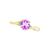 October Birthstone Ring with Diamond Accent set in 10K Yellow gold 87191020