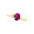 July Birthstone Ring with Diamond Accent set in 10K Yellow gold 87190720