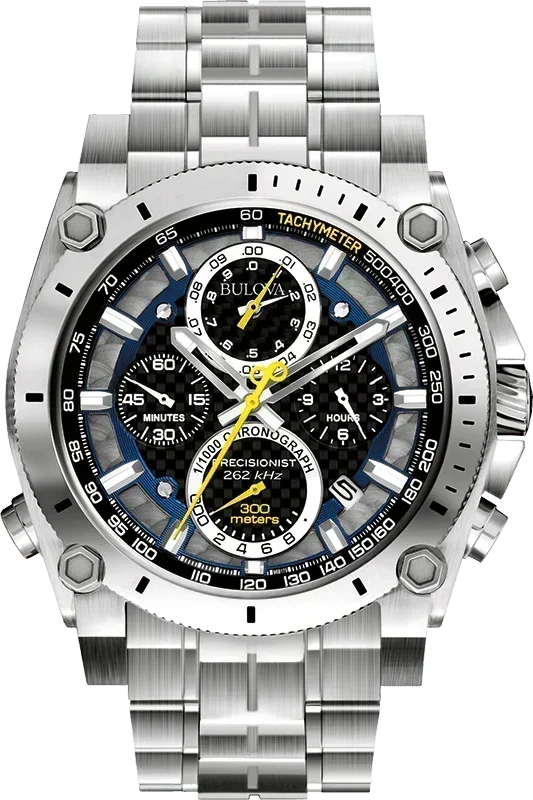 Bulova Precisionist Quartz Mens Watch 96B175