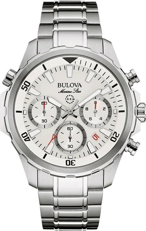 Bulova Marine Star Quartz Mens Watch 96B255