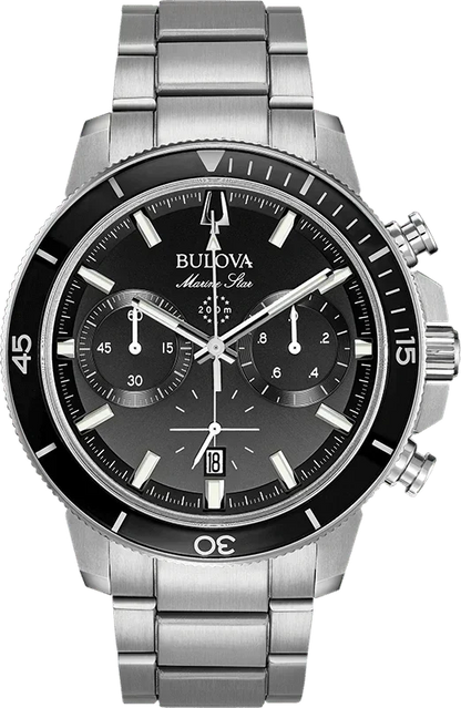 Bulova Marine Star Quartz Mens Watch 96B272
