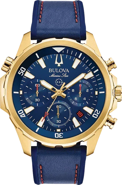 Bulova Marine Star Quartz Mens Watch 97B168