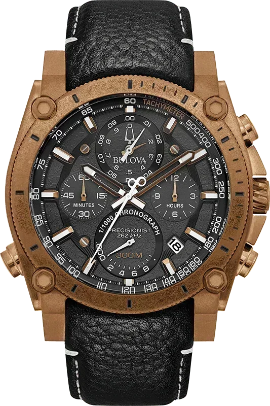 Bulova Precisionist Quartz Mens Watch 97B188